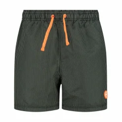 Gestreifte Badeshorts><noscript><img width=