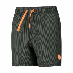 Gestreifte Badeshorts><noscript><img width=