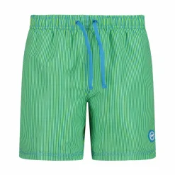 Gestreifte Badeshorts><noscript><img width=