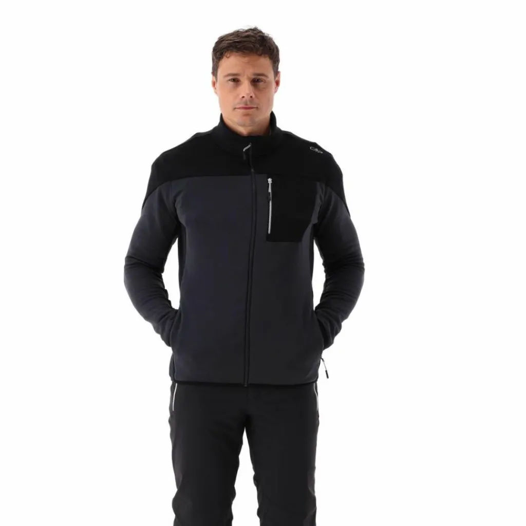 Grid-Tech-Fleecejacke für Herren mit Color Blocking>CMP Discount