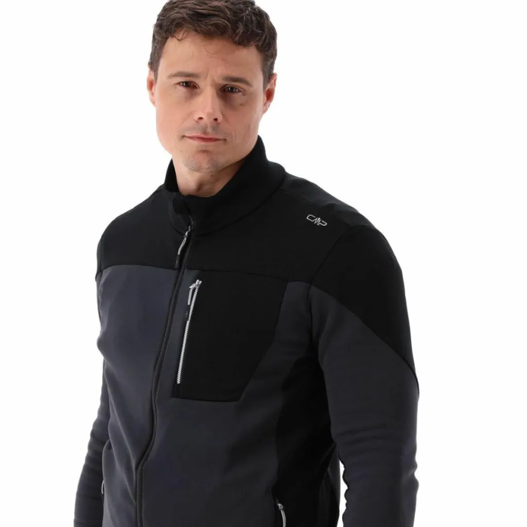 Grid-Tech-Fleecejacke für Herren mit Color Blocking>CMP Discount