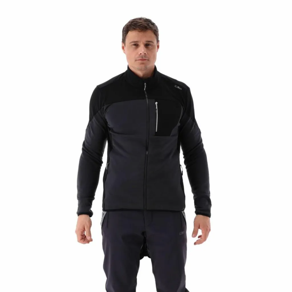 Grid-Tech-Fleecejacke für Herren mit Color Blocking>CMP Discount