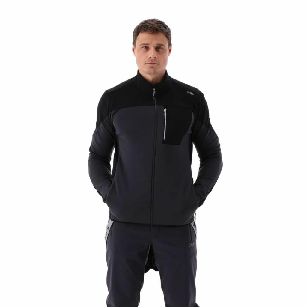 Grid-Tech-Fleecejacke für Herren mit Color Blocking>CMP Discount