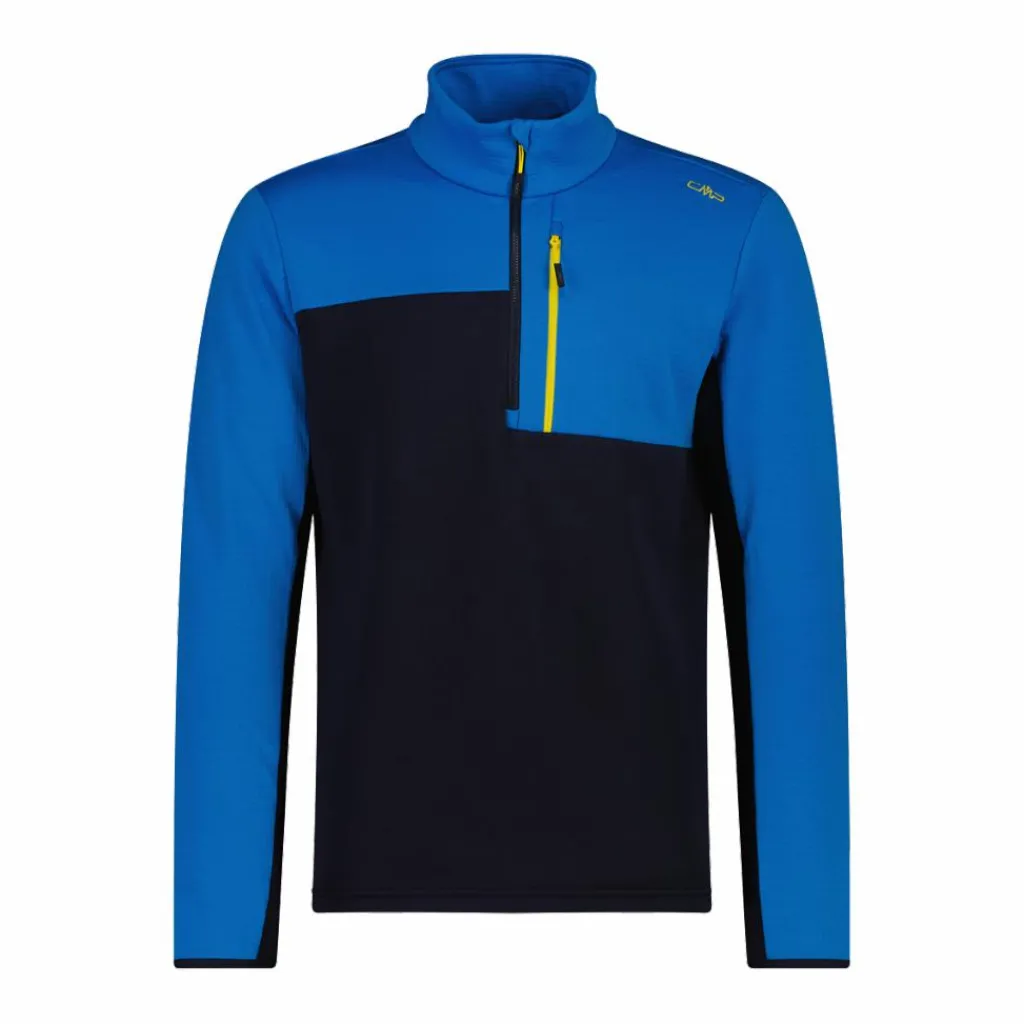 Half Zip Grid-Tech-Fleece für Herren mit Color Blocking>CMP Clearance