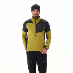 Half-Zip-Fleece Grid Tech meliert für Herren><noscript><img width=