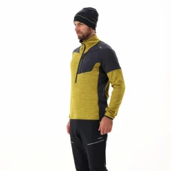 Half-Zip-Fleece Grid Tech meliert für Herren><noscript><img width=