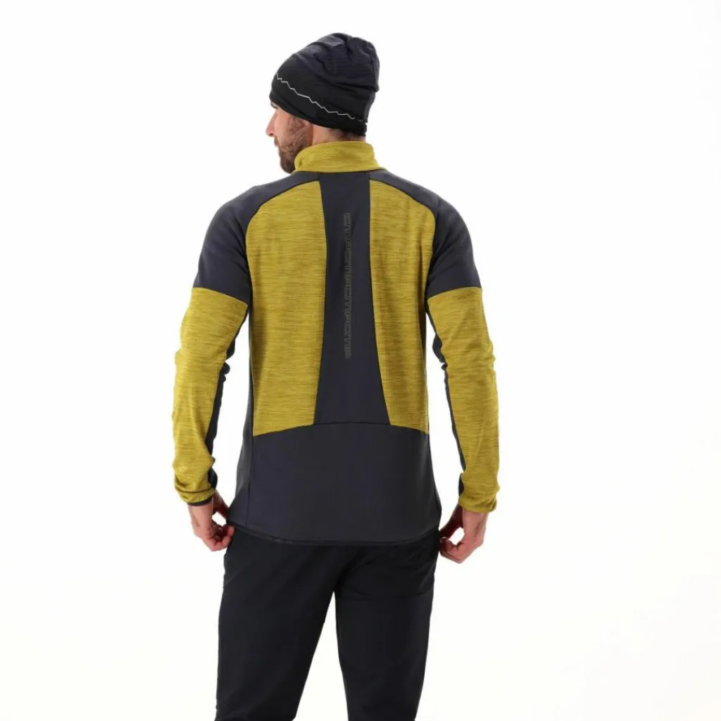 Half-Zip-Fleece Grid Tech meliert für Herren>CMP