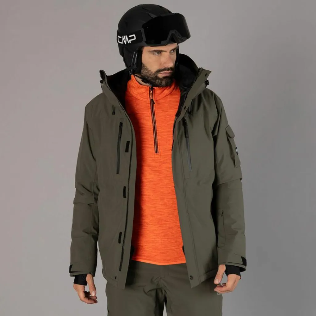 Herrejacke mit lockerer Passform aus Mechanical Stretch für Ski und Snowboard>CMP New