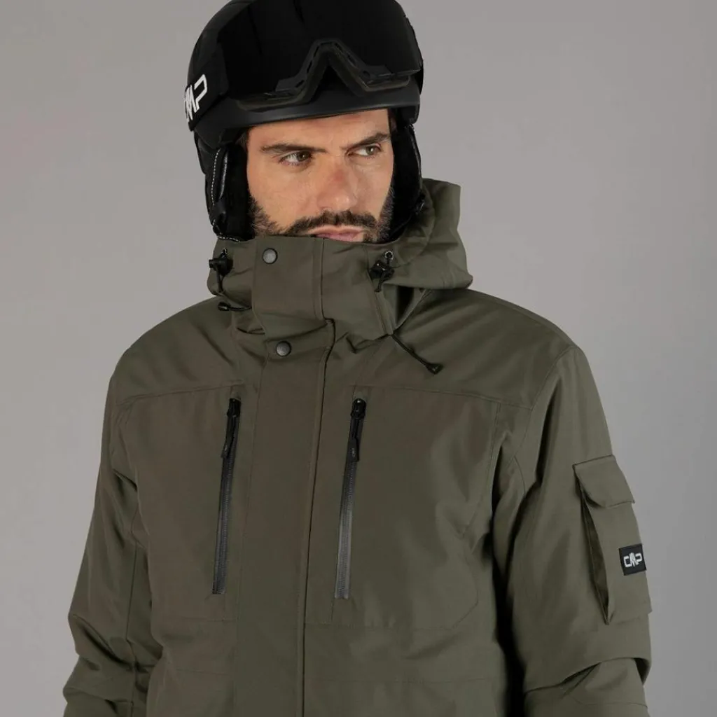 Herrejacke mit lockerer Passform aus Mechanical Stretch für Ski und Snowboard>CMP New