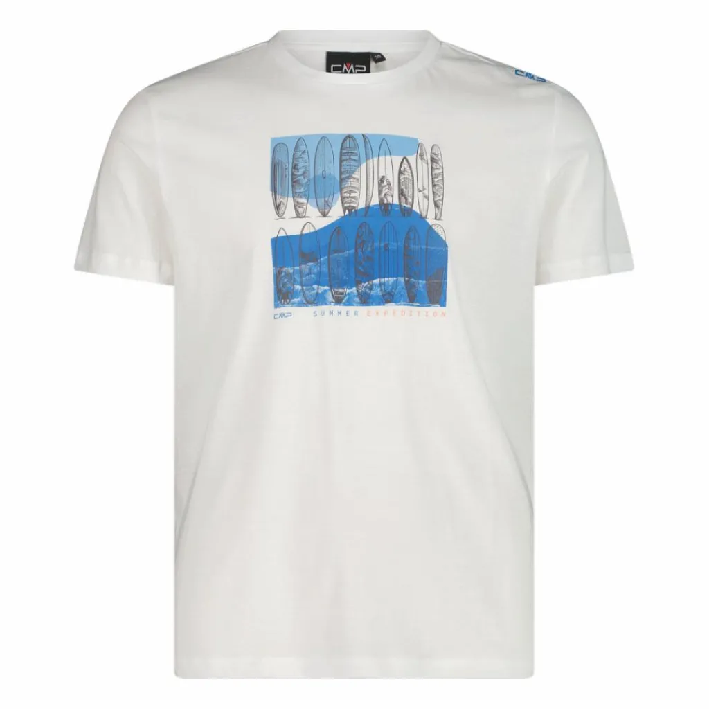 Herren Baumwoll-T-Shirt mit tropical Print>CMP Discount