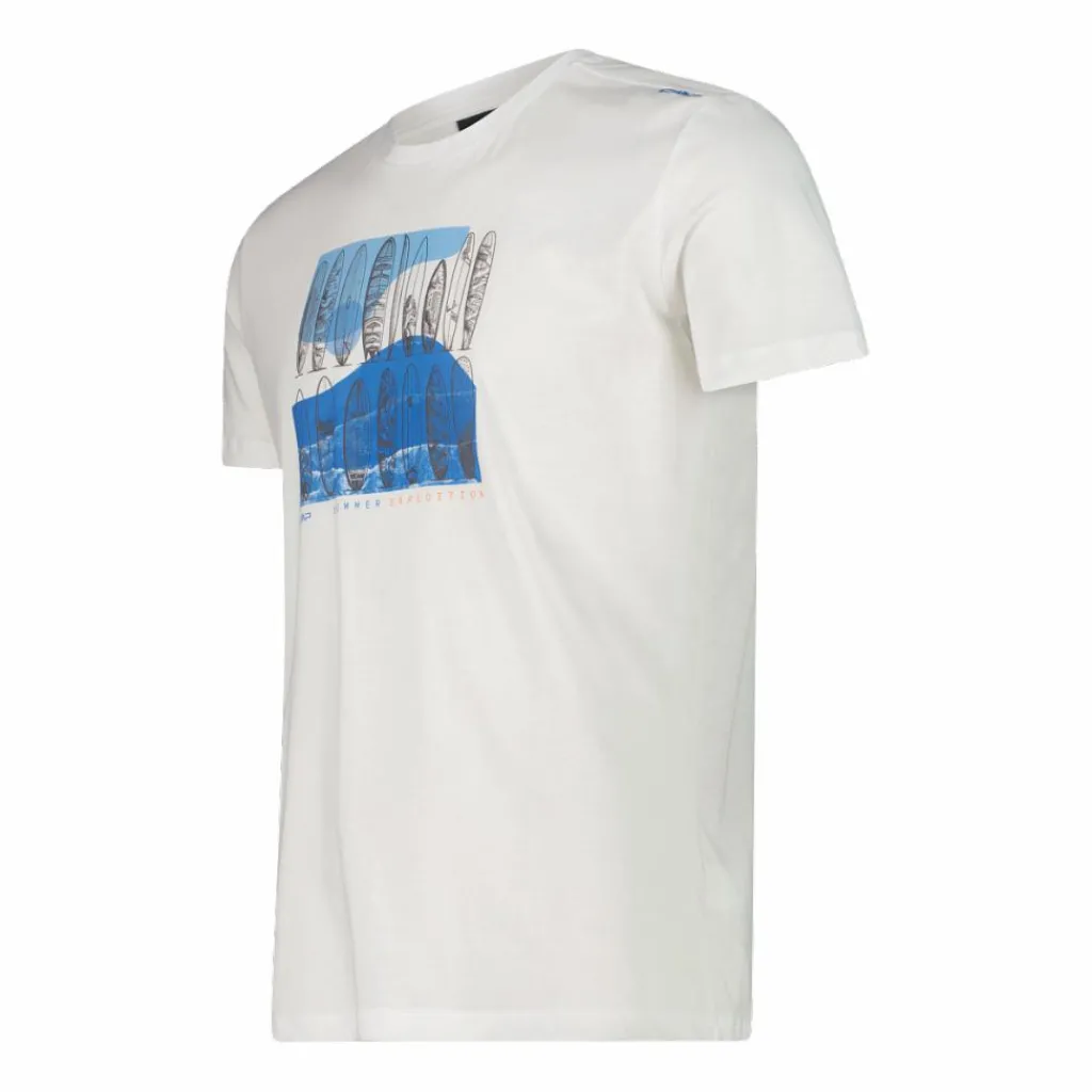 Herren Baumwoll-T-Shirt mit tropical Print>CMP Discount
