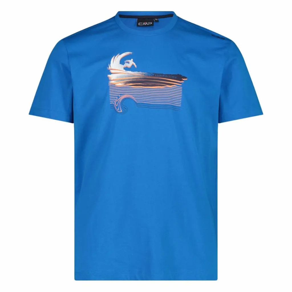 Herren Baumwoll-T-Shirt mit tropical Print>CMP Discount