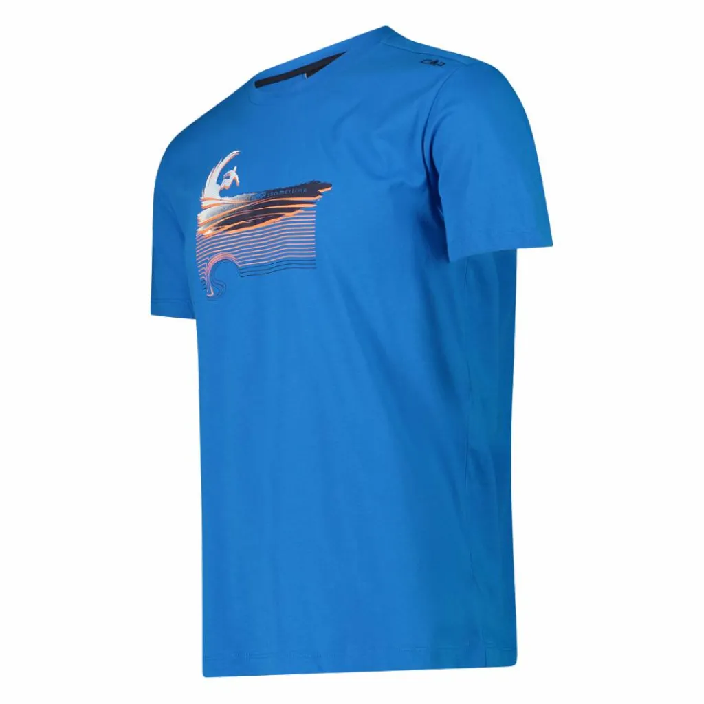 Herren Baumwoll-T-Shirt mit tropical Print>CMP Discount