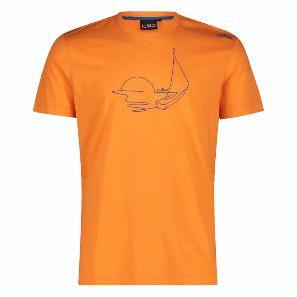 Herren Baumwoll-T-Shirt mit tropical Print>CMP Discount