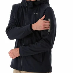Herren Jacke aus Light Softshell mit abnehmbarer Kapuze><noscript><img width=