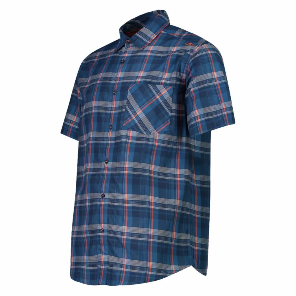 Herren Kurzarm-Hemd mit Karomuster>CMP New