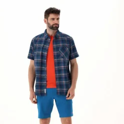 Herren Kurzarm-Hemd mit Karomuster><noscript><img width=