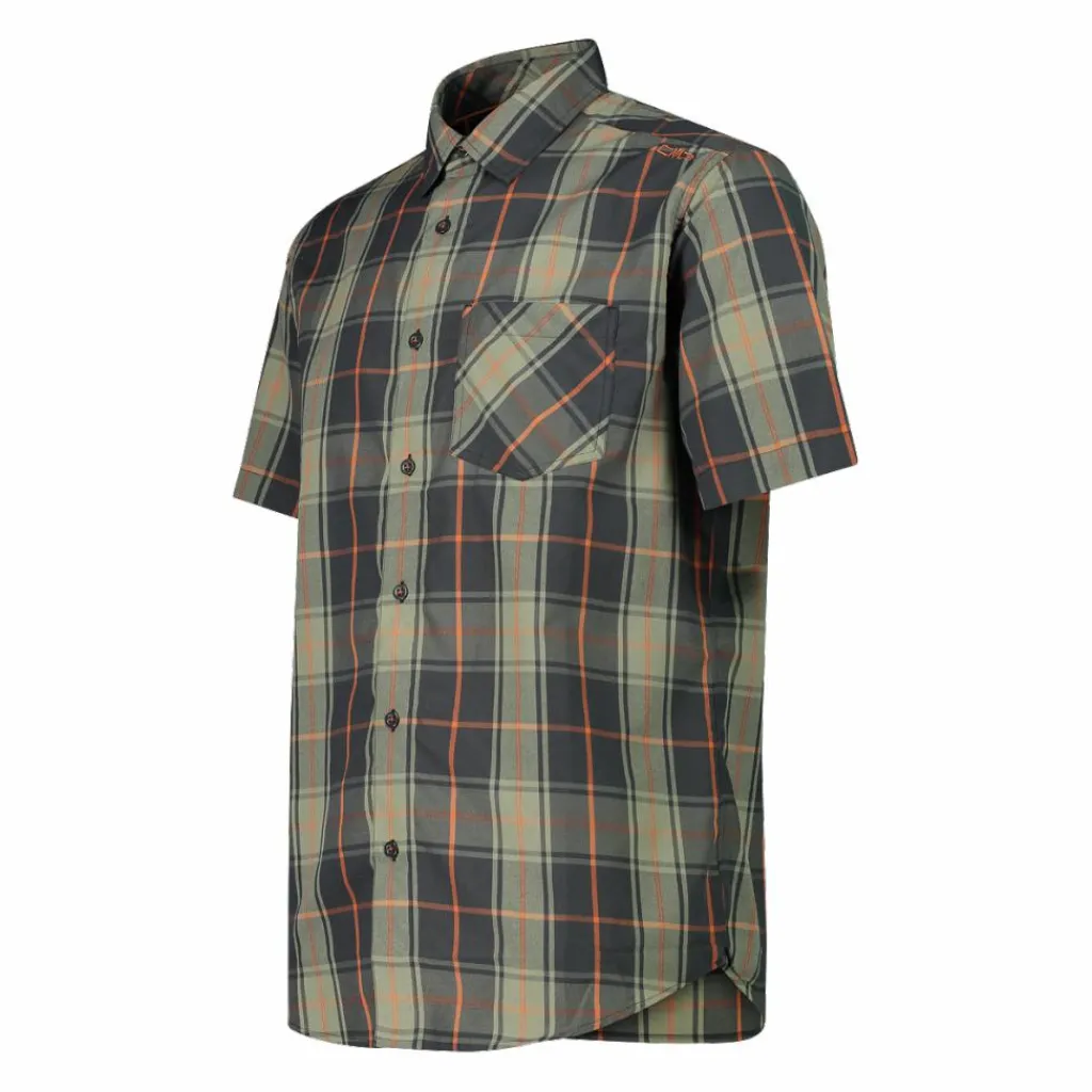Herren Kurzarm-Hemd mit Karomuster>CMP New