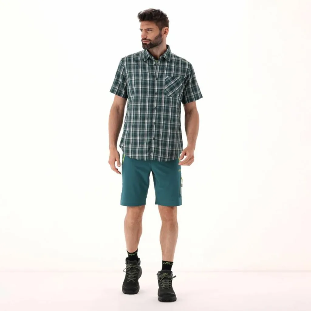 Herren Kurzarm-Hemd mit Karomuster>CMP New