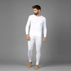 Herren Langarm Unterwäsche mit Rundhalsausschnitt><noscript><img width=