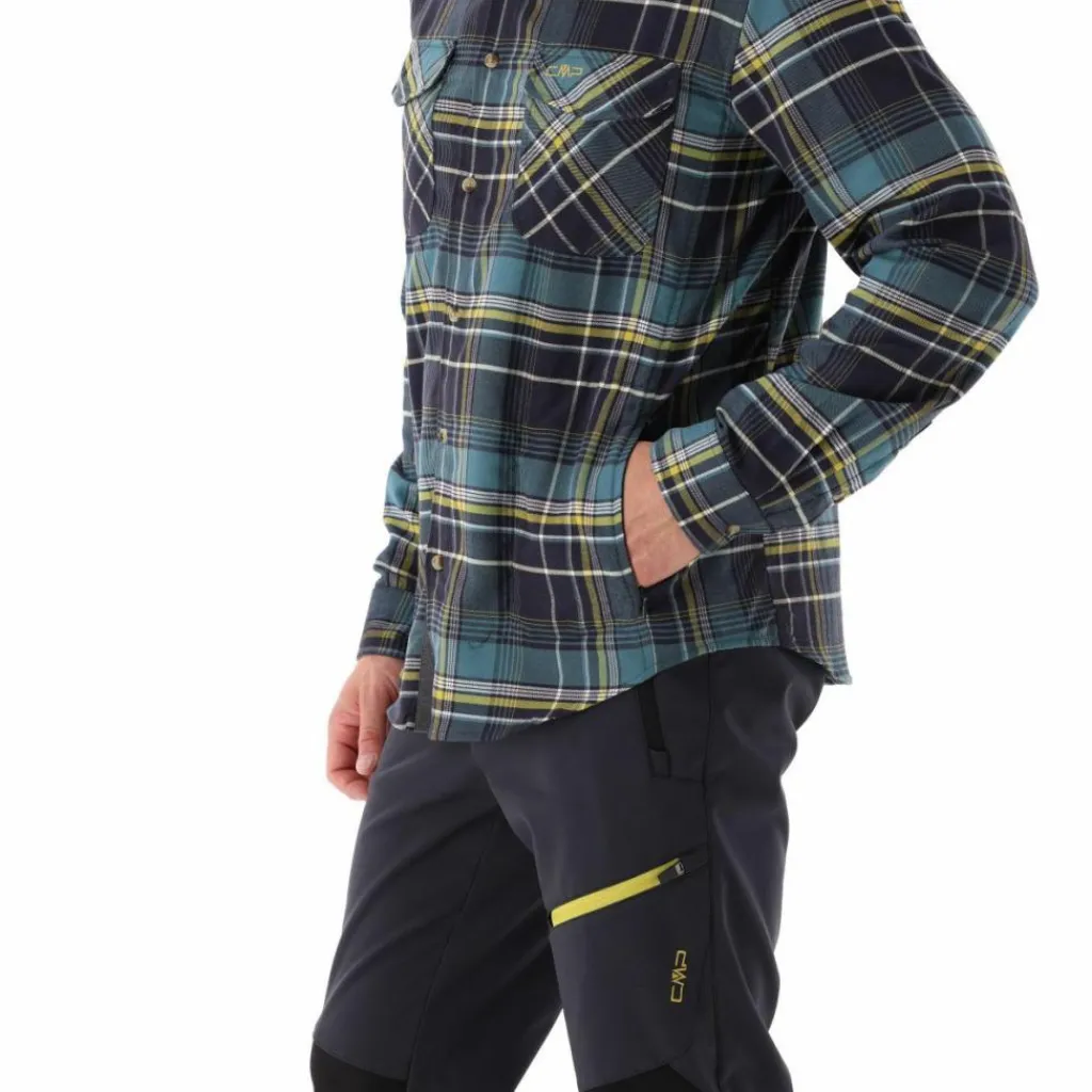Herren Langarmhemd aus recyceltem Polyester>CMP Hot
