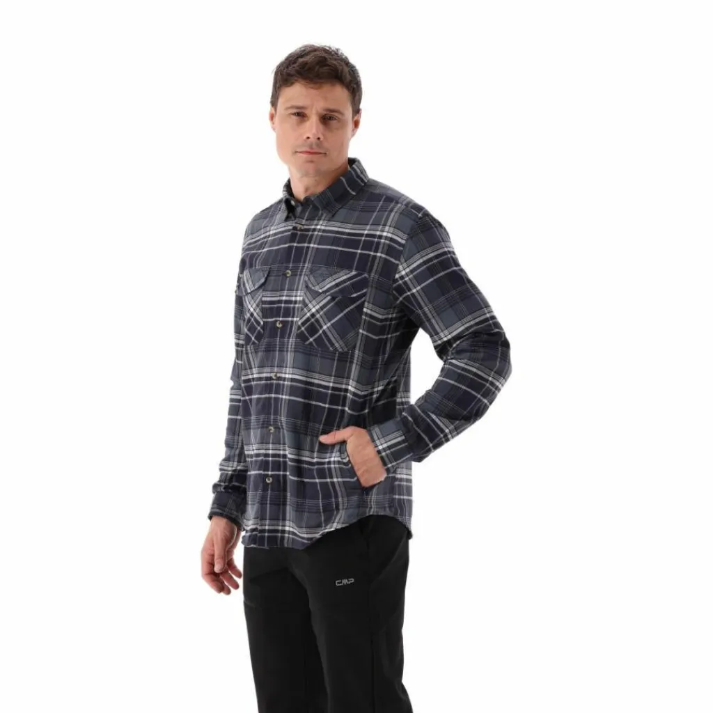 Herren Langarmhemd aus recyceltem Polyester>CMP Hot