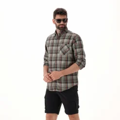 Herren Langarm-Hemd mit Karomuster><noscript><img width=