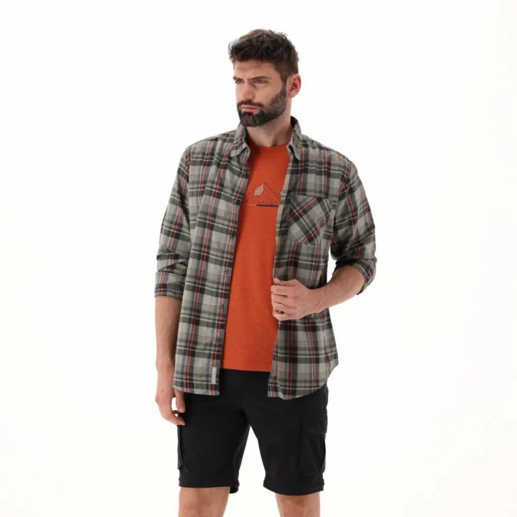 Herren Langarm-Hemd mit Karomuster>CMP Sale