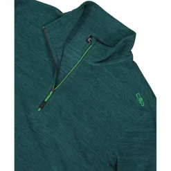 Herren Melange Arctic Fleece Rollkragenjacke mit halbem Reißverschluss><noscript><img width=