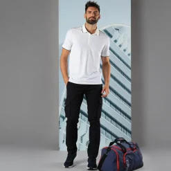 Herren Polohemd aus stretch polyester und Modal><noscript><img width=