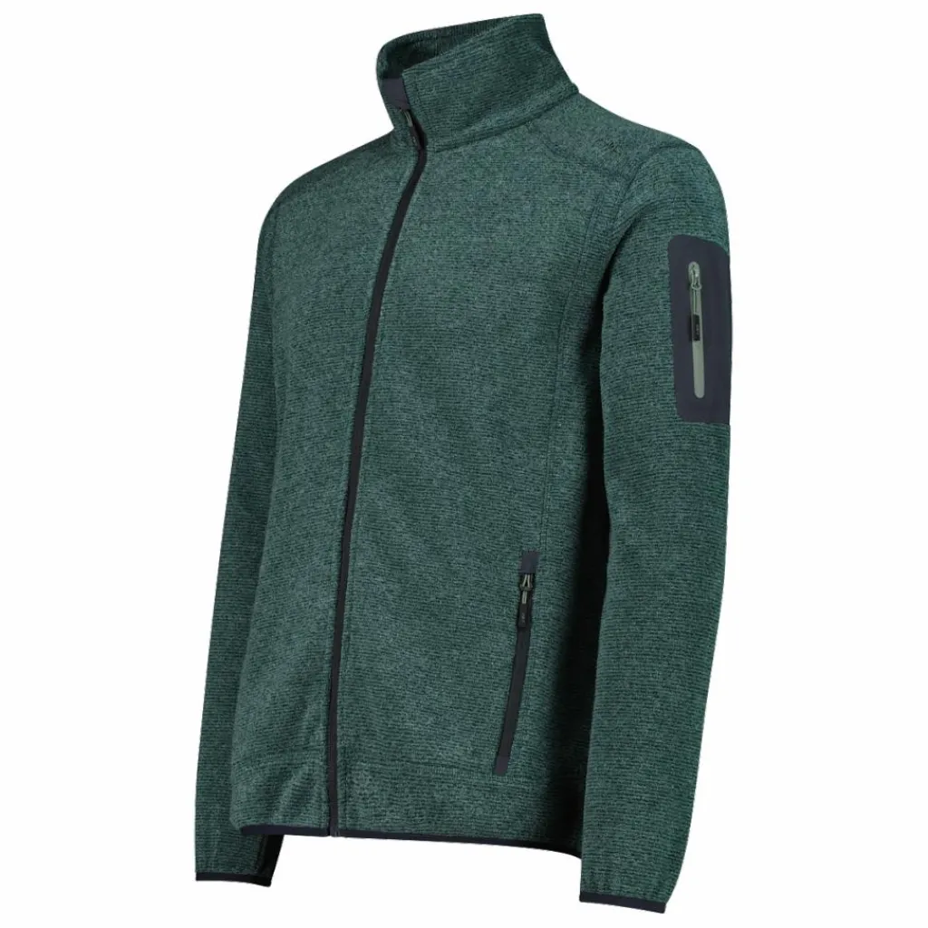 Herren schweres Fleecejacke Knit-Tech Meliert>CMP New