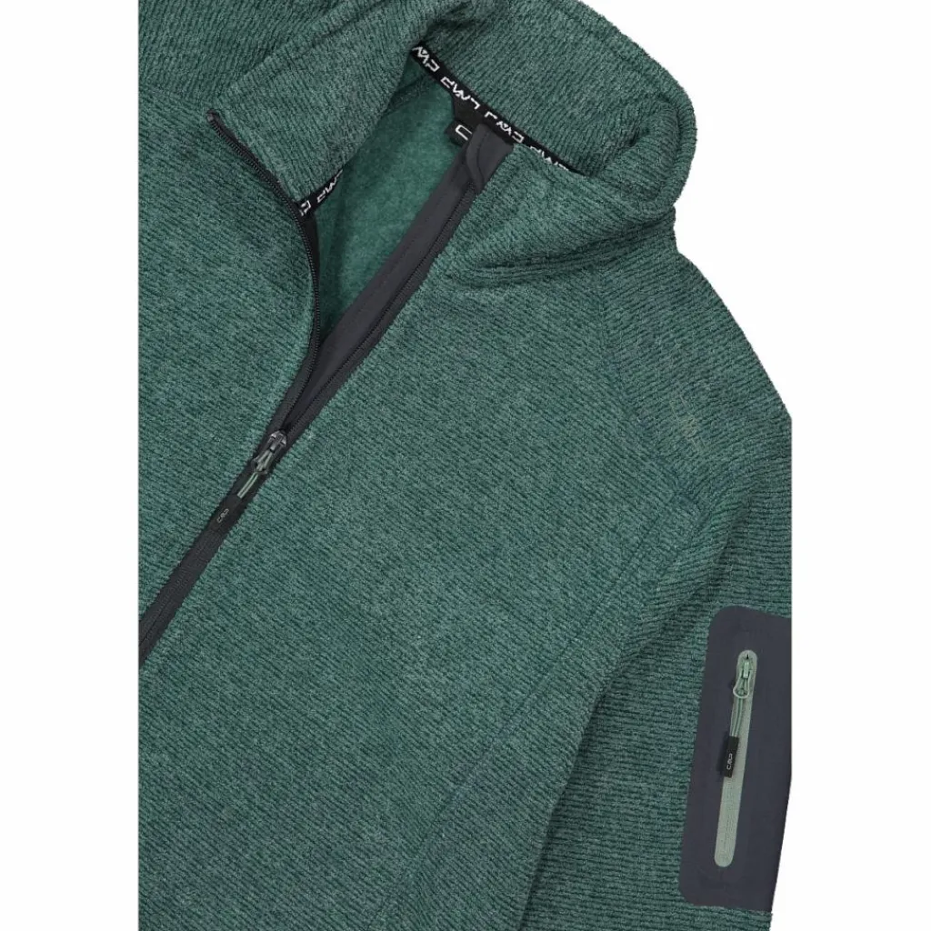 Herren schweres Fleecejacke Knit-Tech Meliert>CMP New