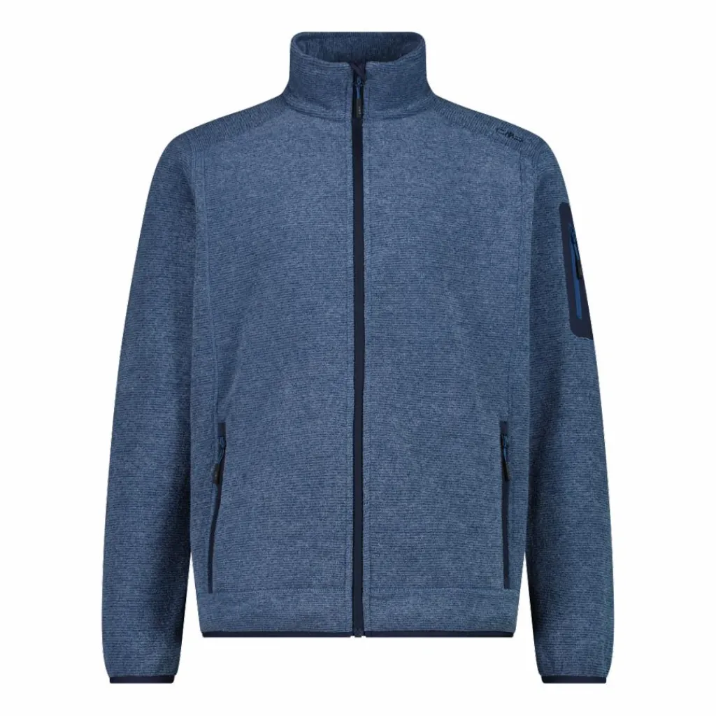 Herren schweres Fleecejacke Knit-Tech Meliert>CMP New
