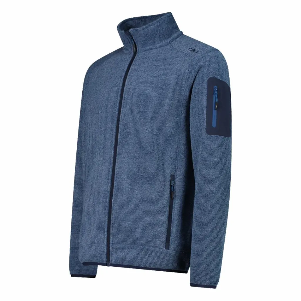 Herren schweres Fleecejacke Knit-Tech Meliert>CMP New