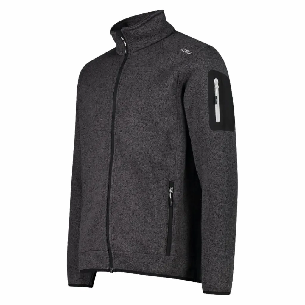 Herren schweres Fleecejacke Knit-Tech Meliert>CMP Hot
