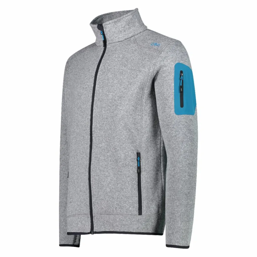 Herren schweres Fleecejacke Knit-Tech Meliert>CMP Hot