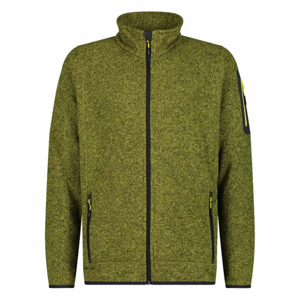 Herren schweres Fleecejacke Knit-Tech Meliert>CMP Hot