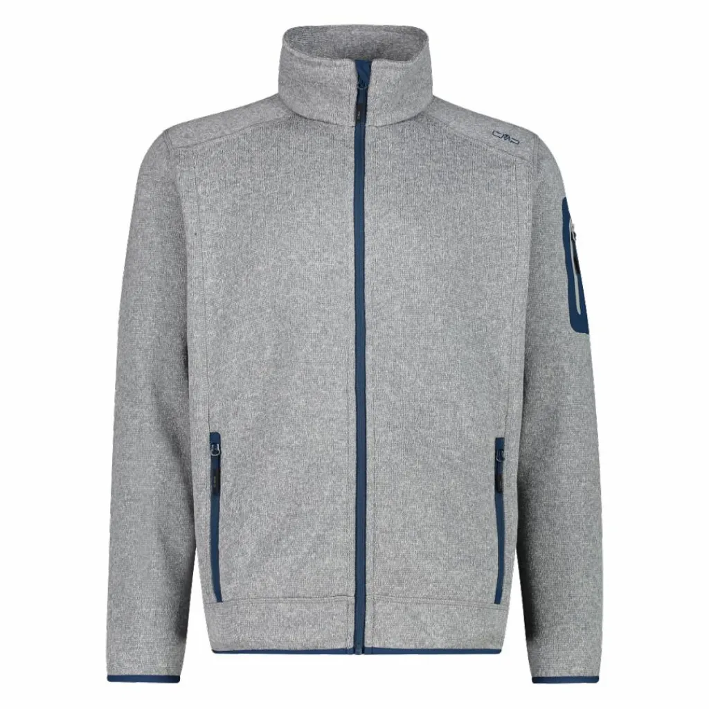Herren schweres Fleecejacke Knit-Tech Meliert>CMP Hot