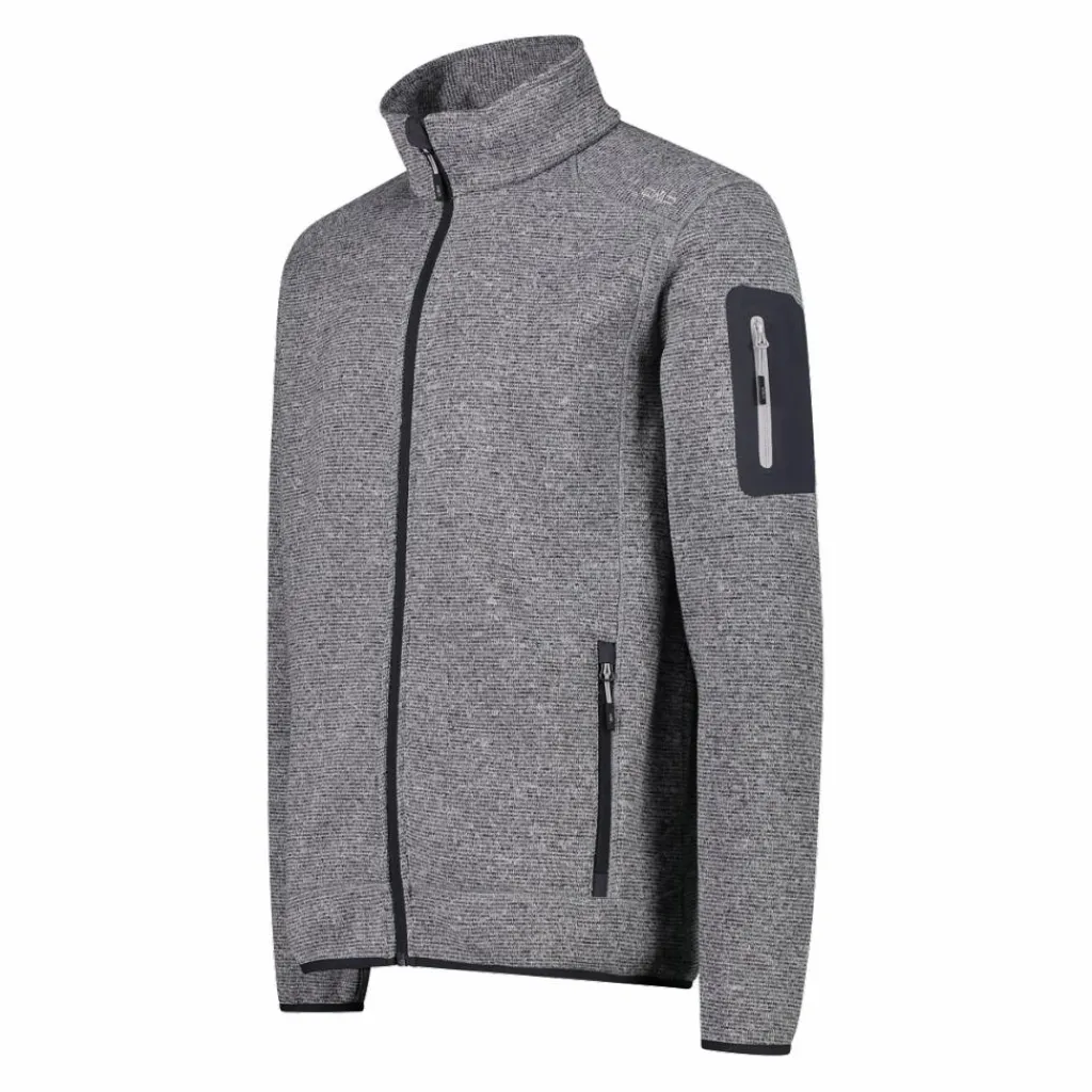 Herren schweres Fleecejacke Knit-Tech Meliert>CMP Hot