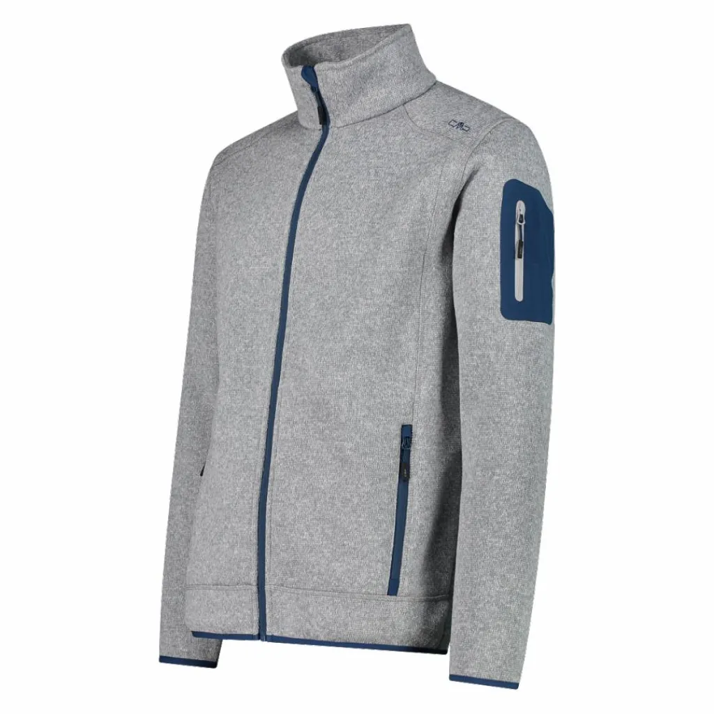 Herren schweres Fleecejacke Knit-Tech Meliert>CMP Hot