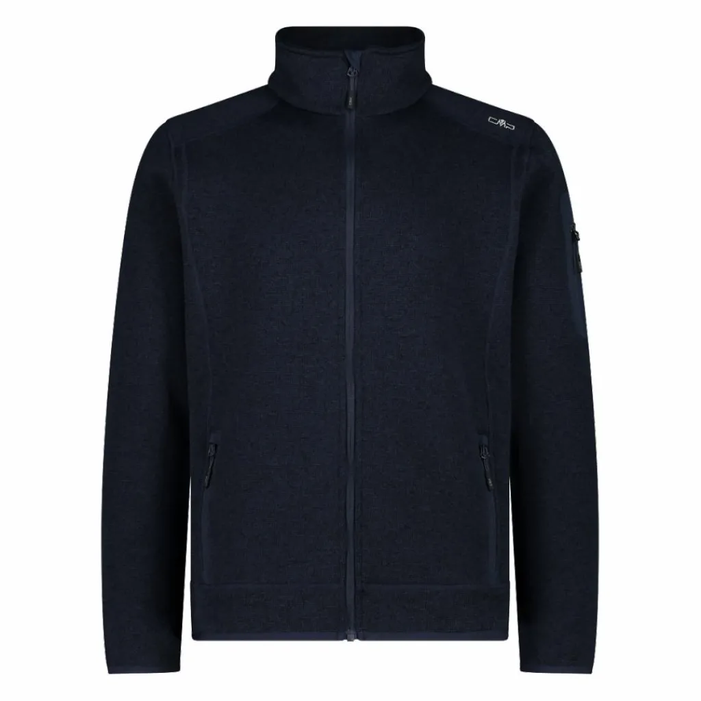 Herren schweres Fleecejacke Knit-Tech Meliert>CMP Hot