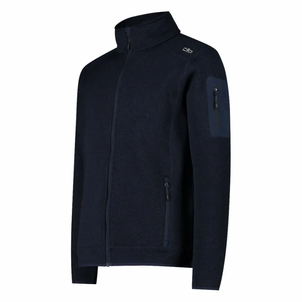 Herren schweres Fleecejacke Knit-Tech Meliert>CMP Hot