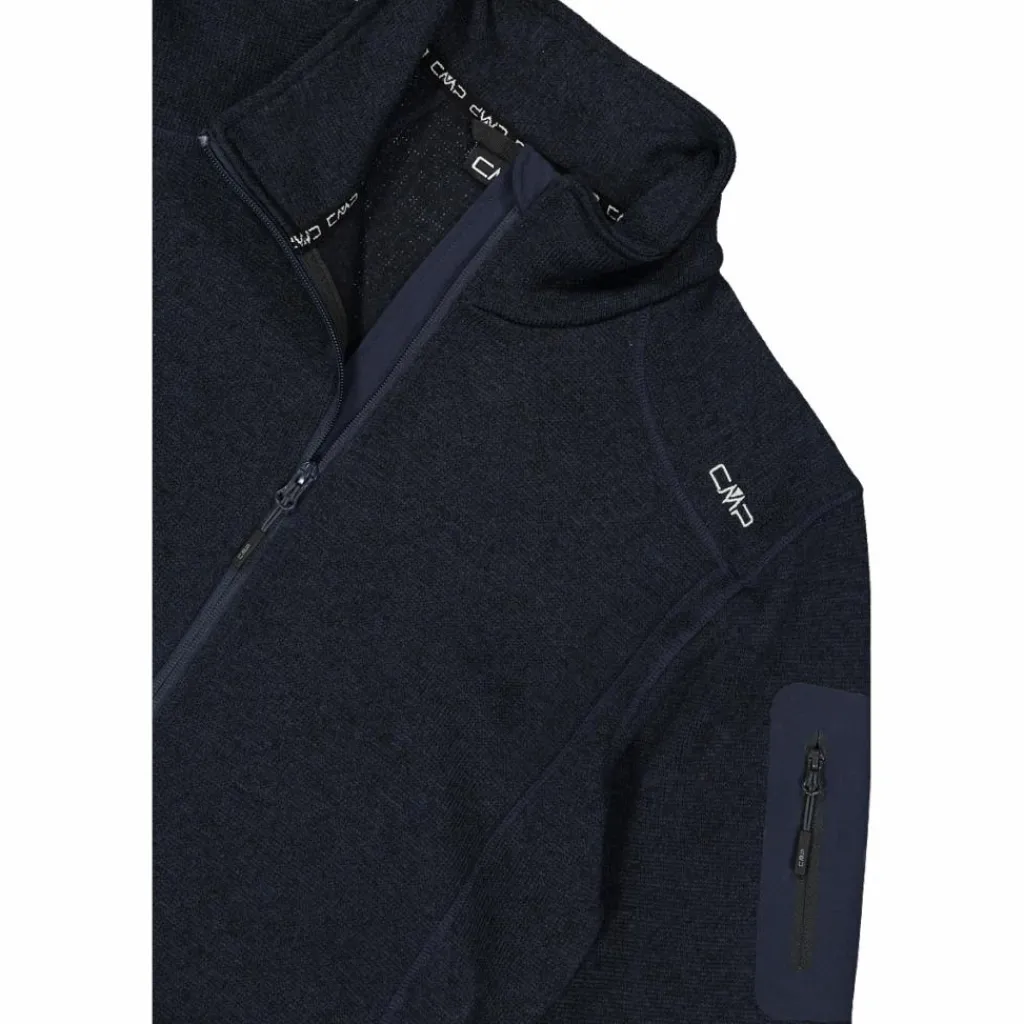 Herren schweres Fleecejacke Knit-Tech Meliert>CMP Hot