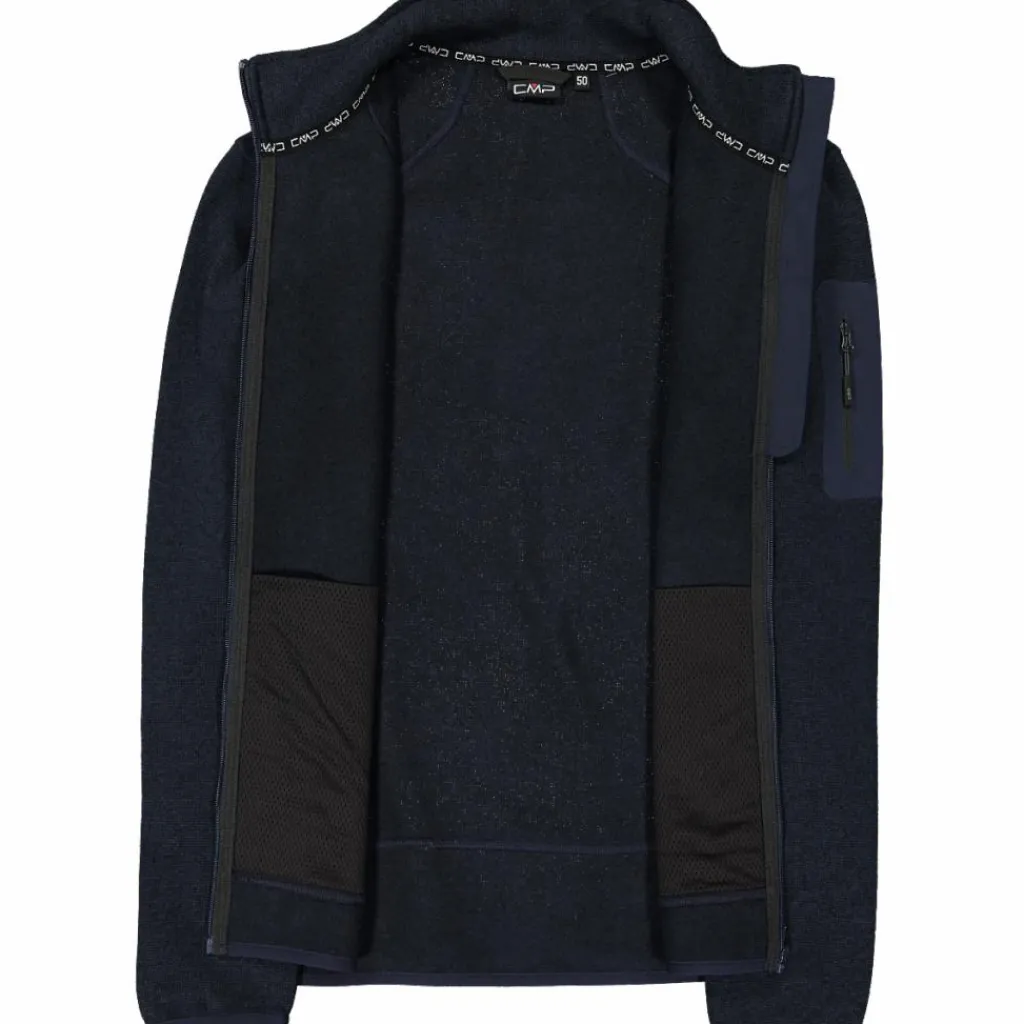 Herren schweres Fleecejacke Knit-Tech Meliert>CMP Hot