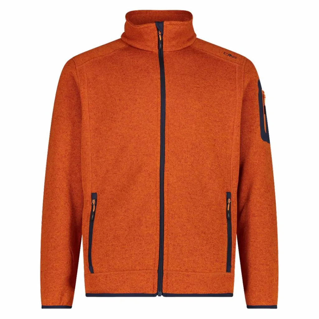 Herren schweres Fleecejacke Knit-Tech Meliert>CMP Hot