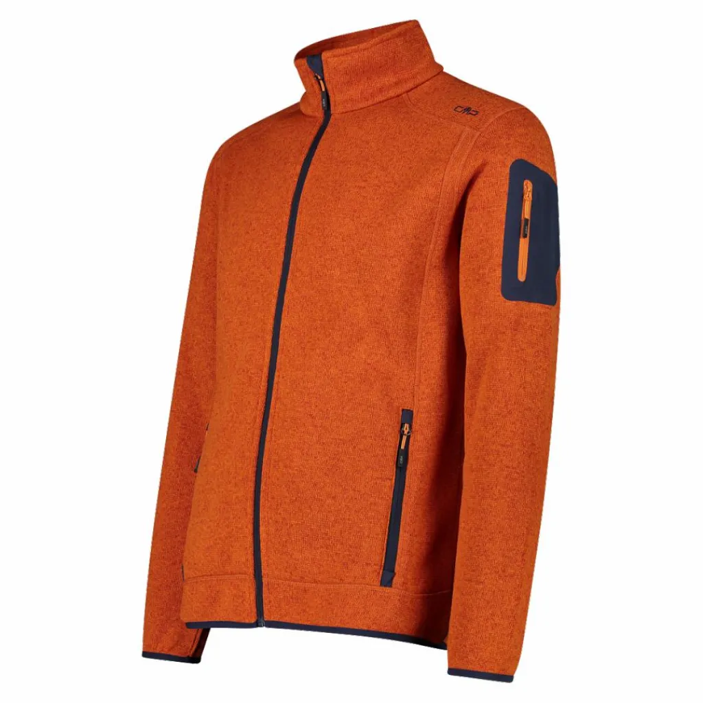 Herren schweres Fleecejacke Knit-Tech Meliert>CMP Hot