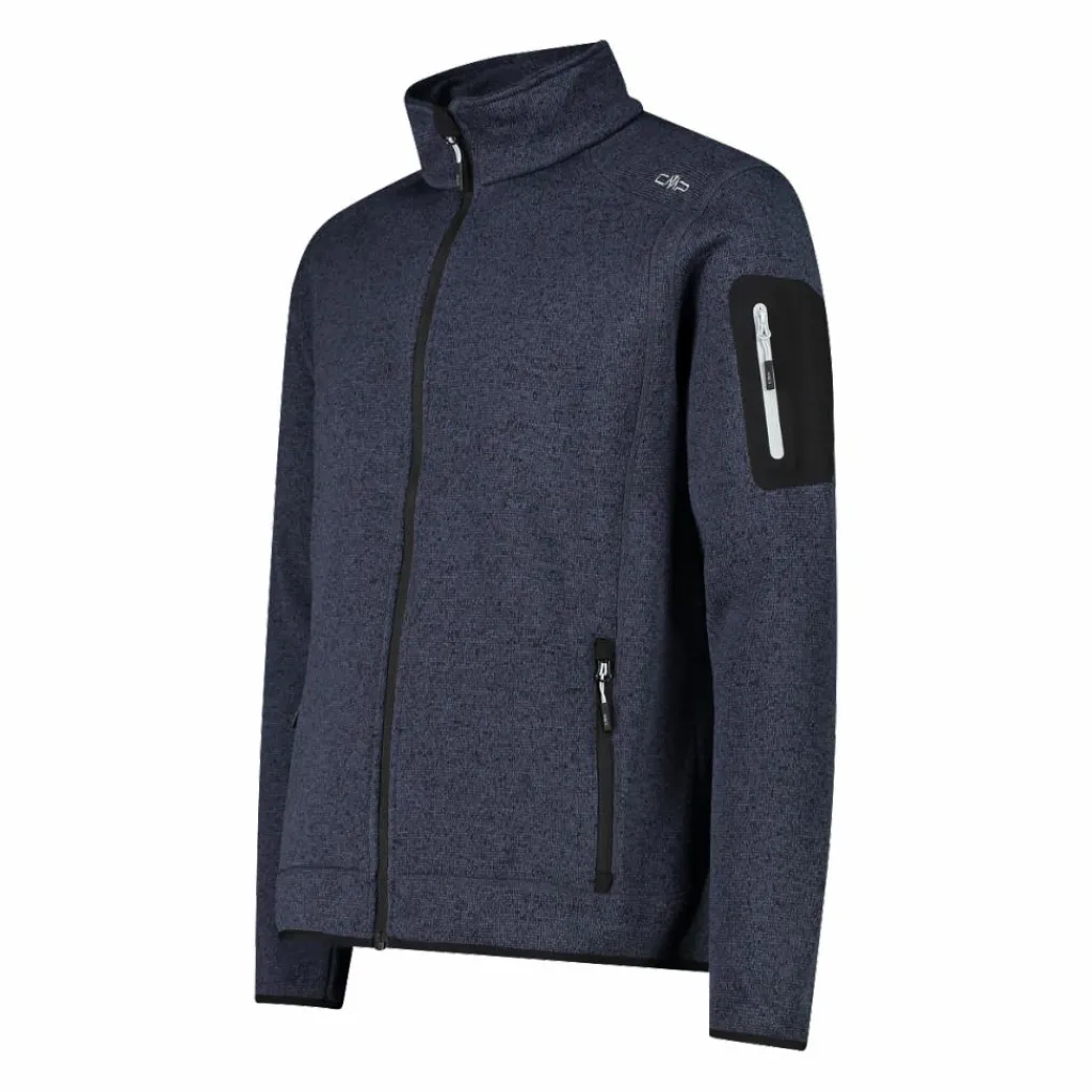 Herren schweres Fleecejacke Knit-Tech Meliert>CMP Hot
