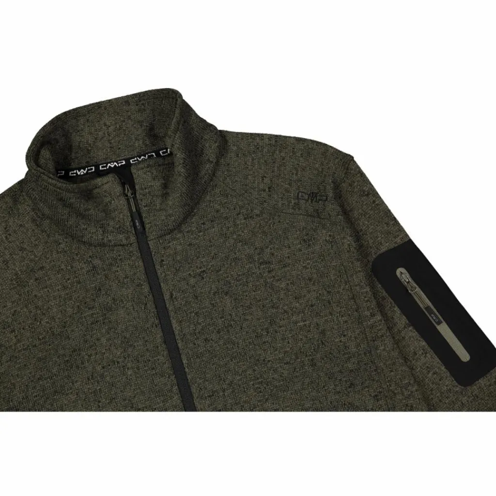 Herren schweres Fleecejacke Knit-Tech Meliert>CMP Hot