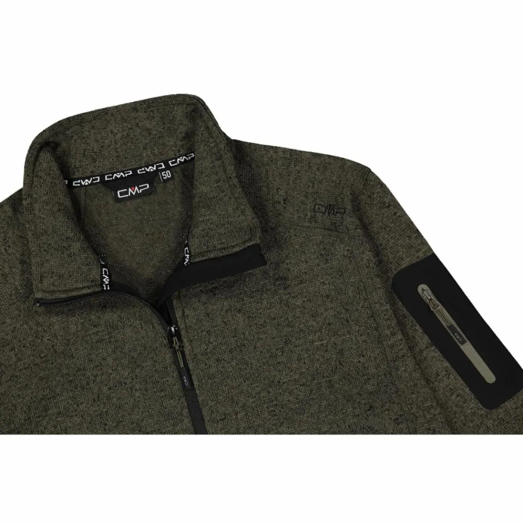 Herren schweres Fleecejacke Knit-Tech Meliert>CMP Hot