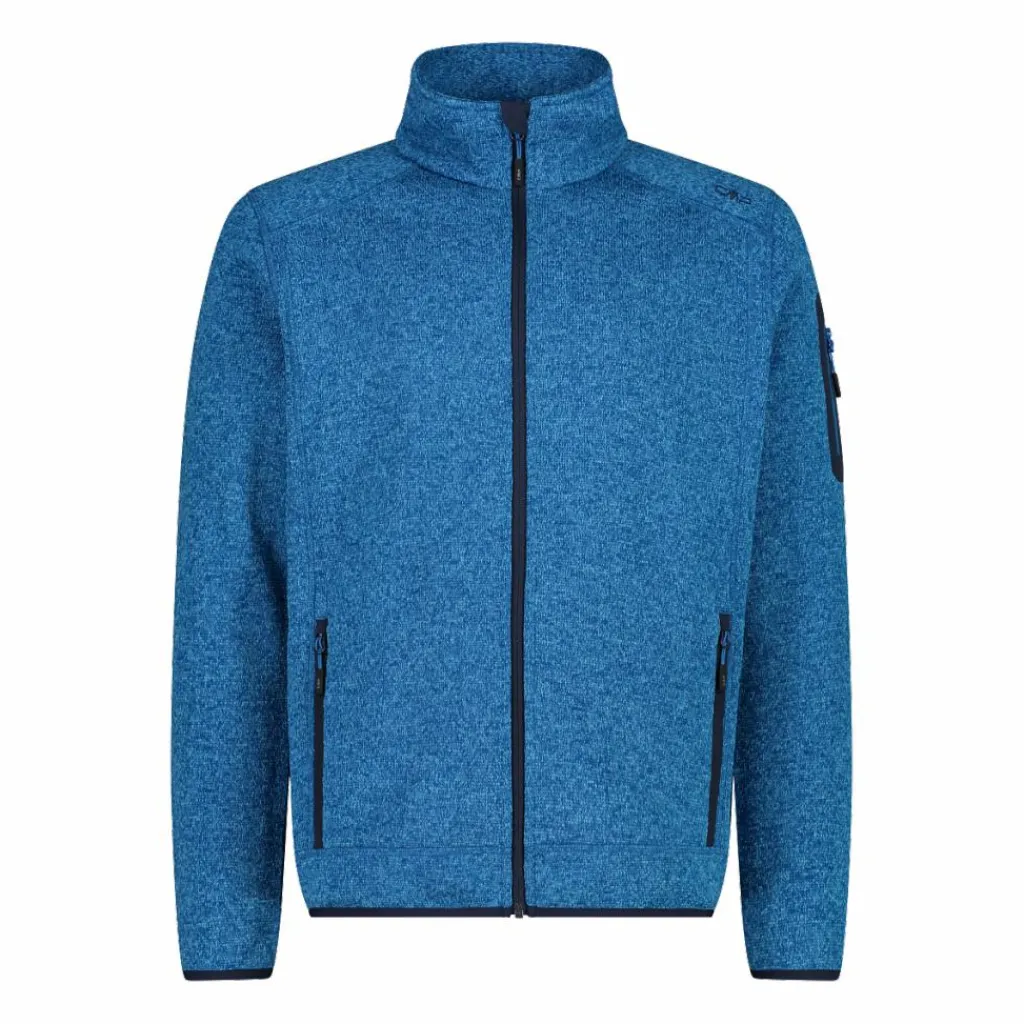 Herren schweres Fleecejacke Knit-Tech Meliert>CMP Hot